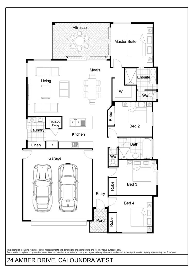 Floorplan of Homely house listing, 24 Amber Drive, Caloundra West QLD 4551