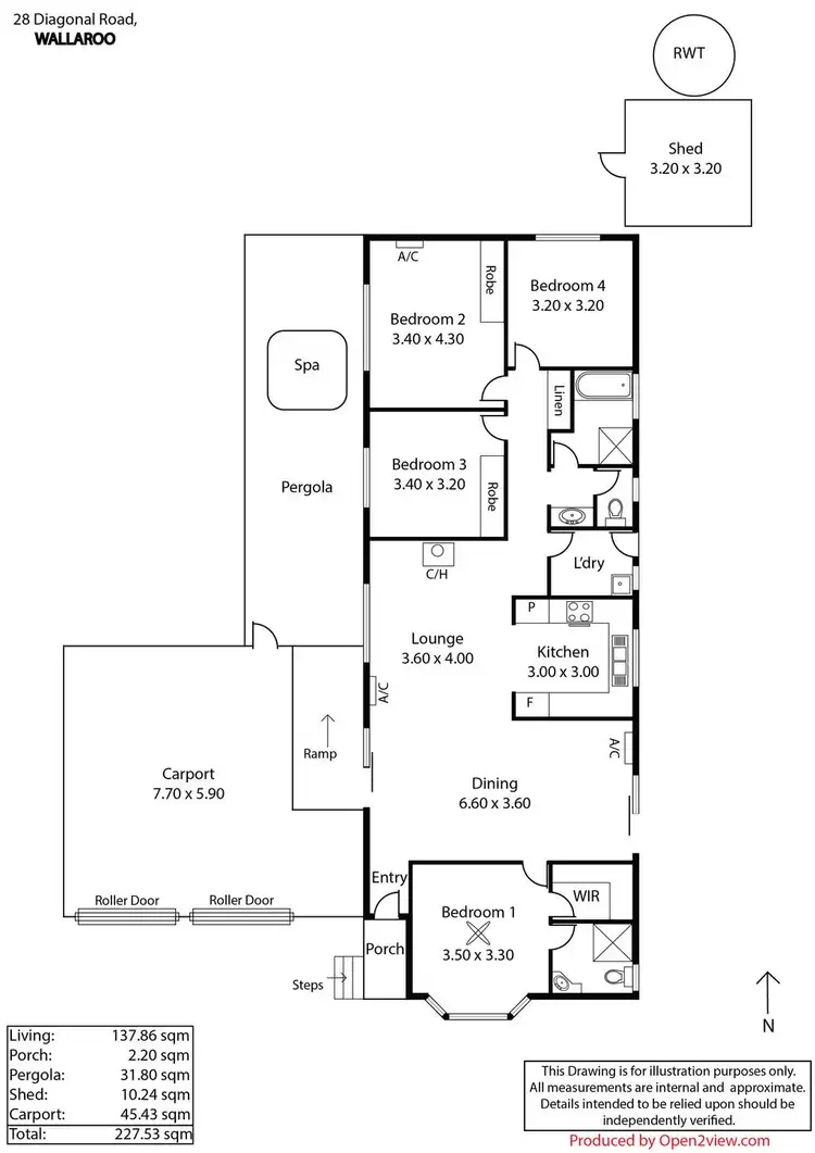 Floorplan of Homely house listing, 28 Diagonal Road, Wallaroo SA 5556