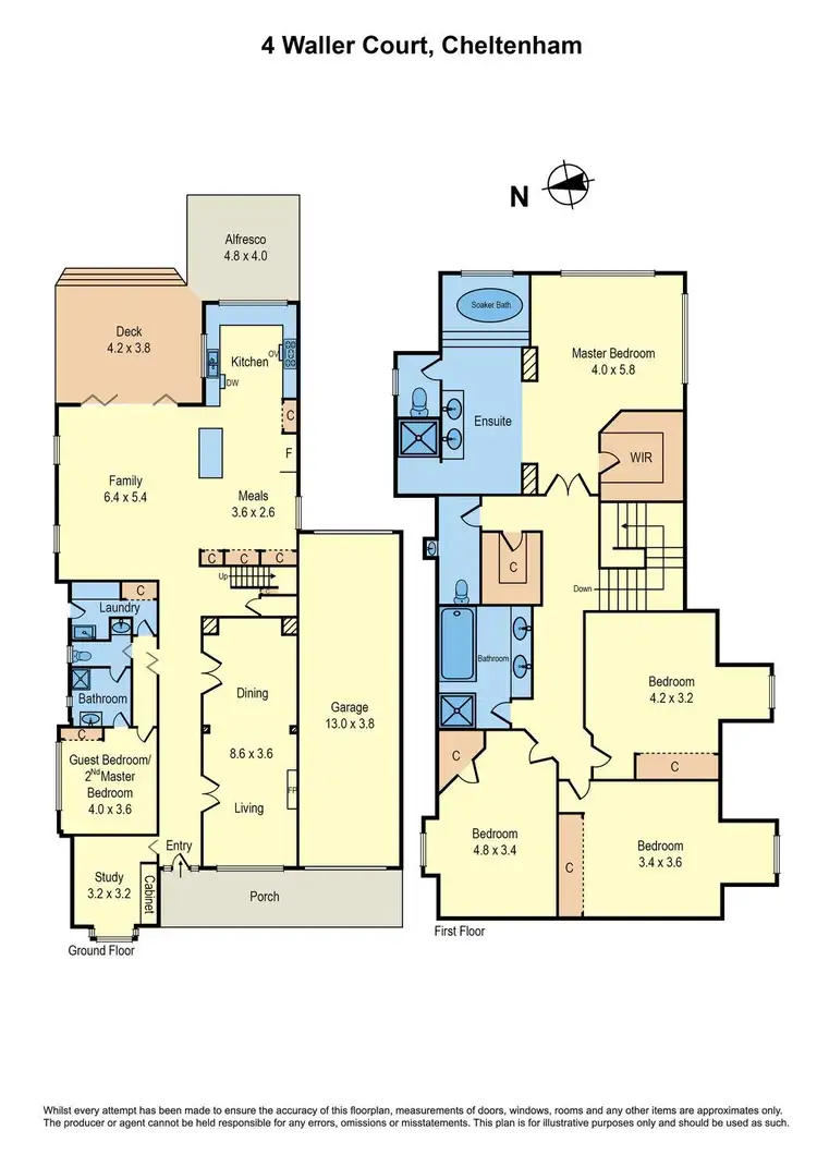 Floorplan of Homely house listing, 4 Waller Court, Cheltenham VIC 3192