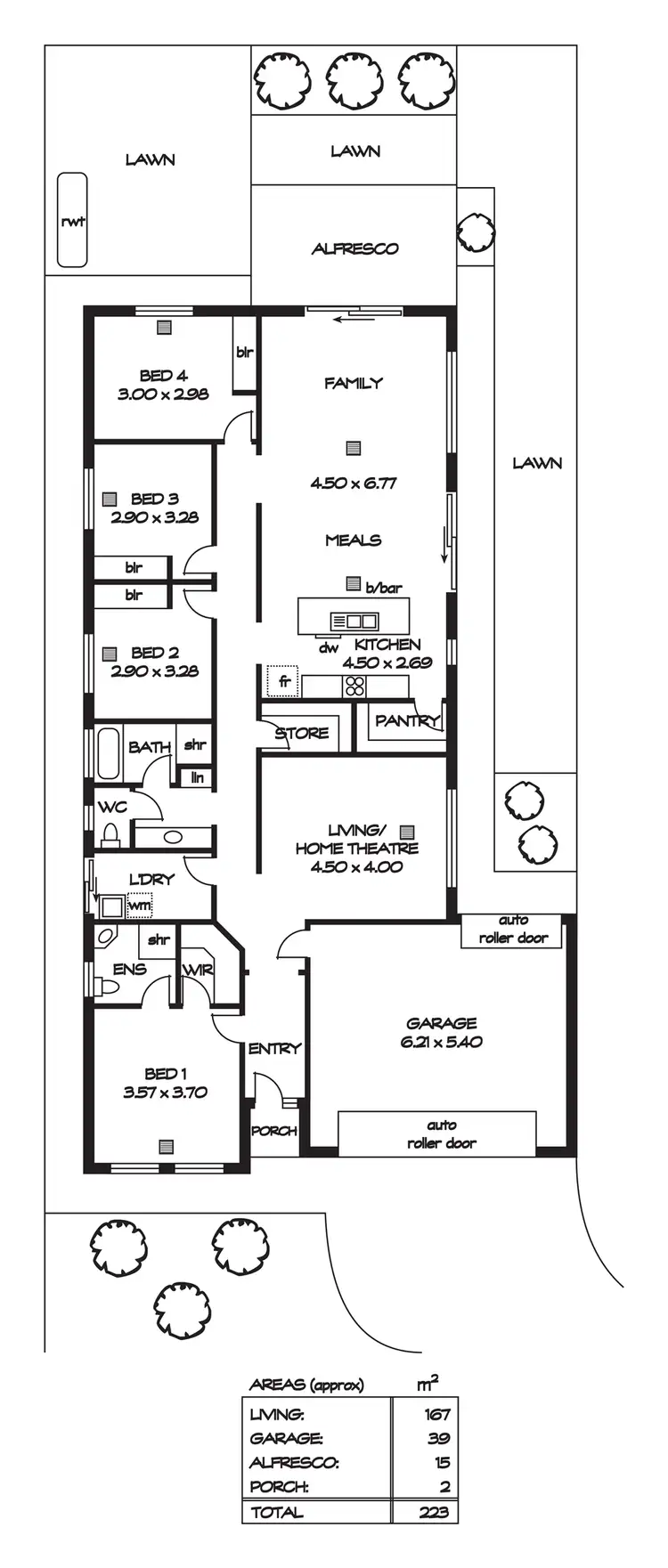 Floorplan of Homely house listing, 10 Crown Court, Munno Para West SA 5115