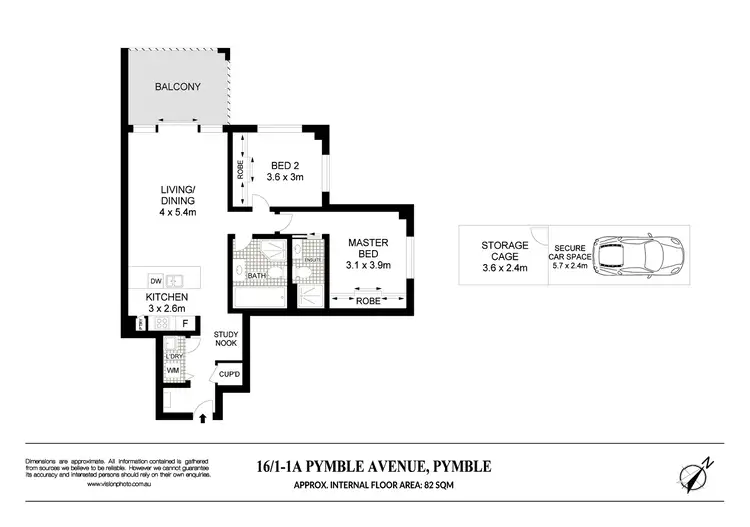 Floorplan of Homely unit listing, 16/1-1a Pymble Avenue, Pymble NSW 2073