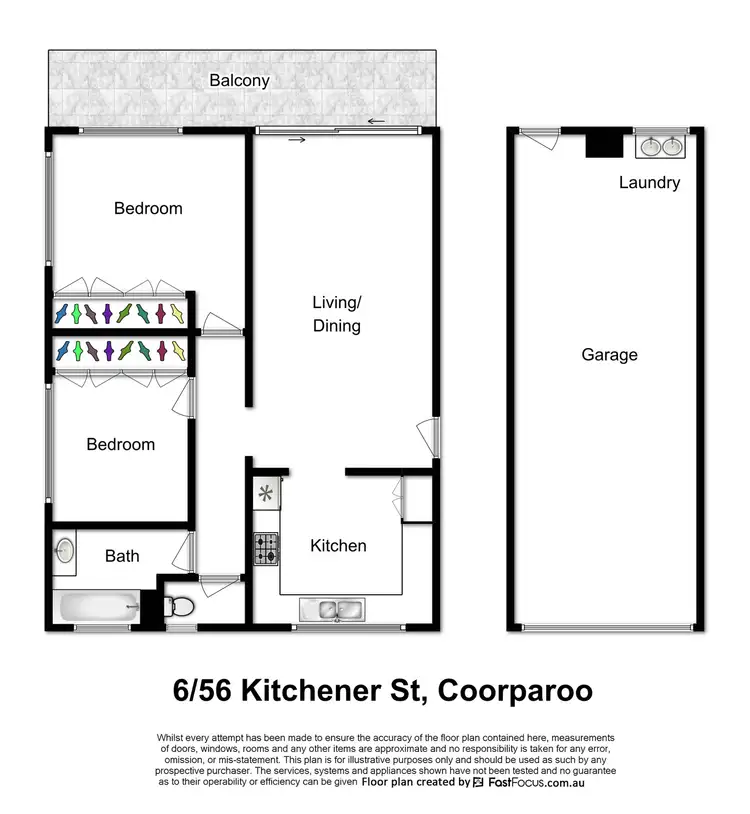 Floorplan of Homely apartment listing, 6/56 Kitchener Street, Coorparoo QLD 4151