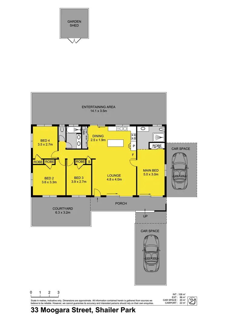 Floorplan of Homely house listing, 33 Moogara Street, Shailer Park QLD 4128