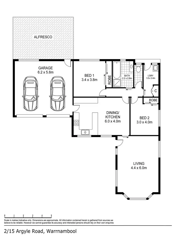 Floorplan of Homely house listing, 2/15 Argyle Street, Warrnambool VIC 3280