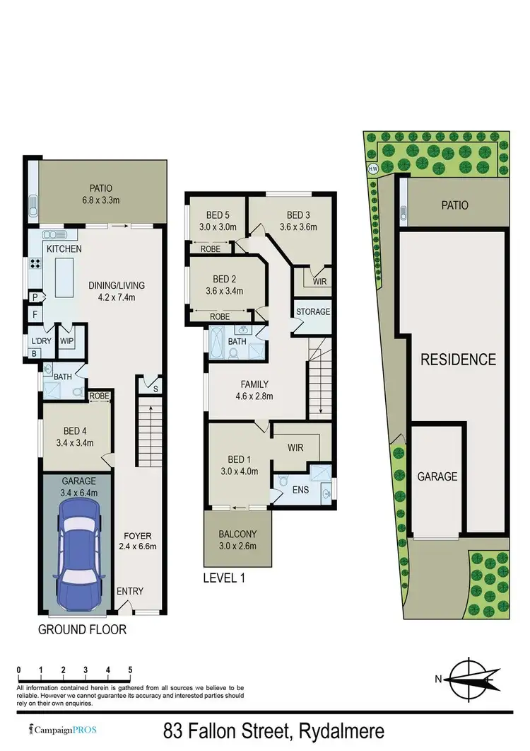 Floorplan of Homely other listing, 83 Fallon Street, Rydalmere NSW 2116