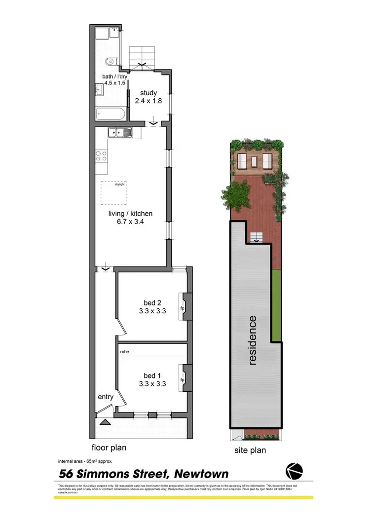 Floorplan of Homely house listing, 56 Simmons Street, Newtown NSW 2042