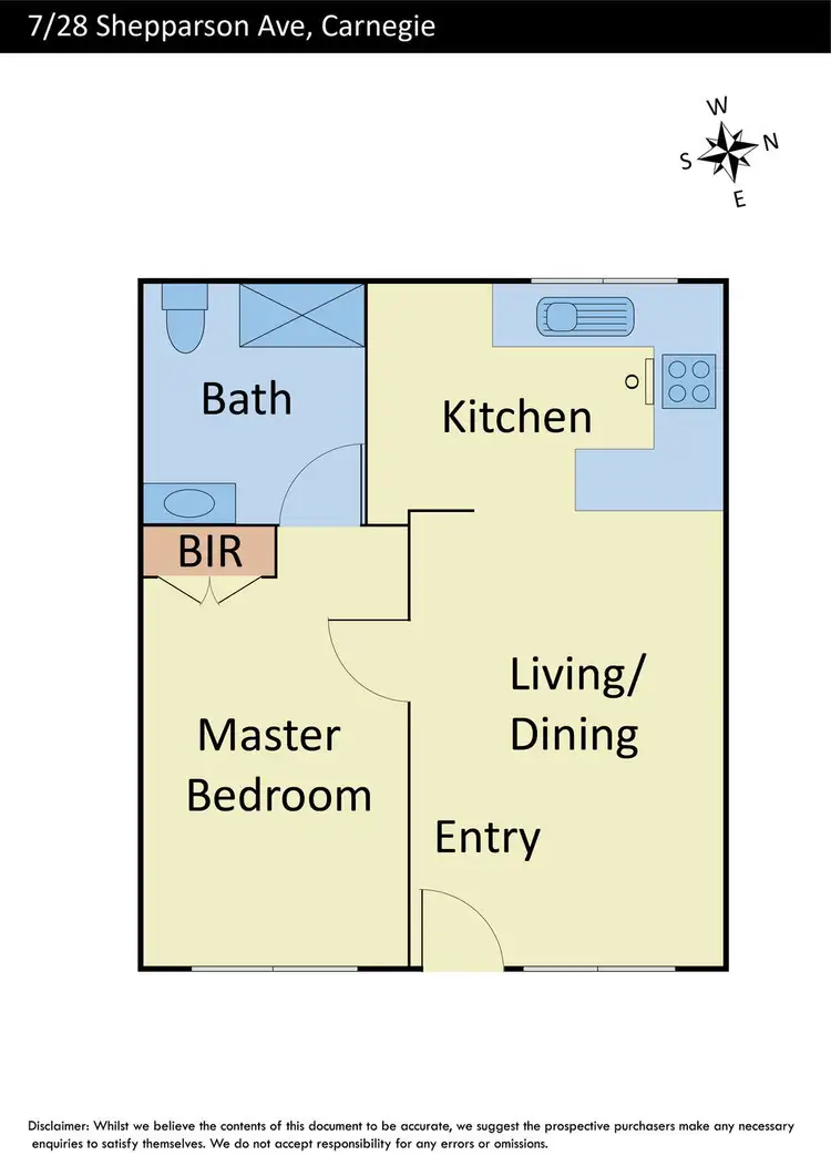 Floorplan of Homely apartment listing, 7/28 Shepparson Avenue, Carnegie VIC 3163