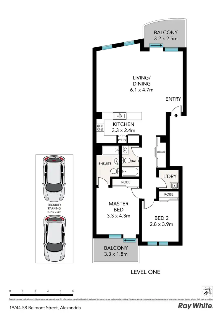 Floorplan of Homely apartment listing, 19/44-58 Belmont Street, Alexandria NSW 2015