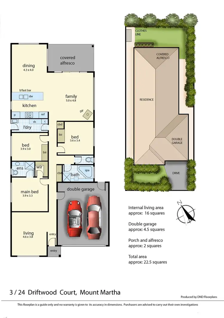 Floorplan of Homely house listing, 3/24 Driftwood Court, Mount Martha VIC 3934