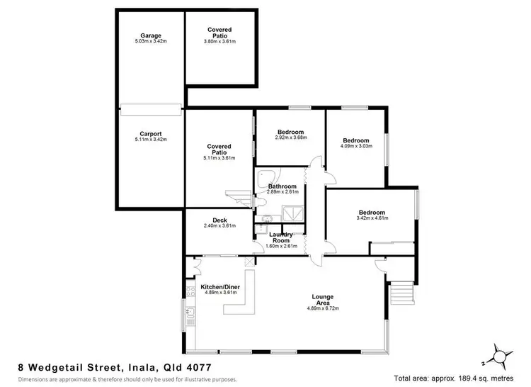 Floorplan of Homely house listing, 8 Wedgetail Street, Inala QLD 4077