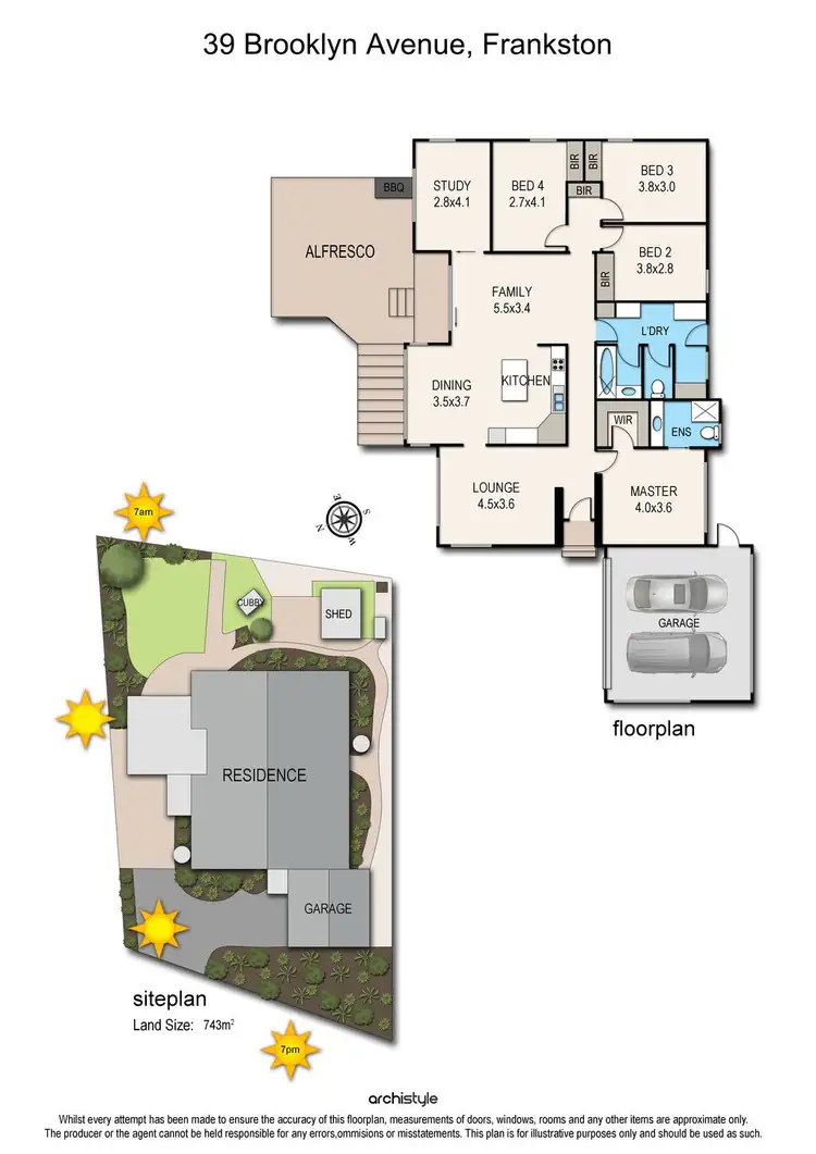 Floorplan of Homely house listing, 39 Brooklyn Avenue, Frankston VIC 3199