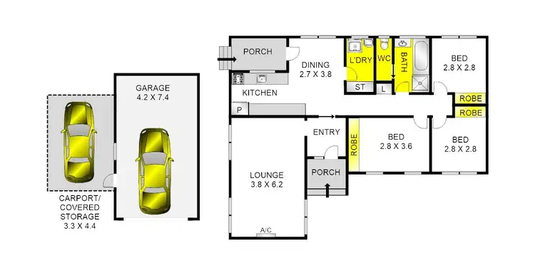Floorplan of Homely house listing, 39 Carmarthen Drive, Corio VIC 3214