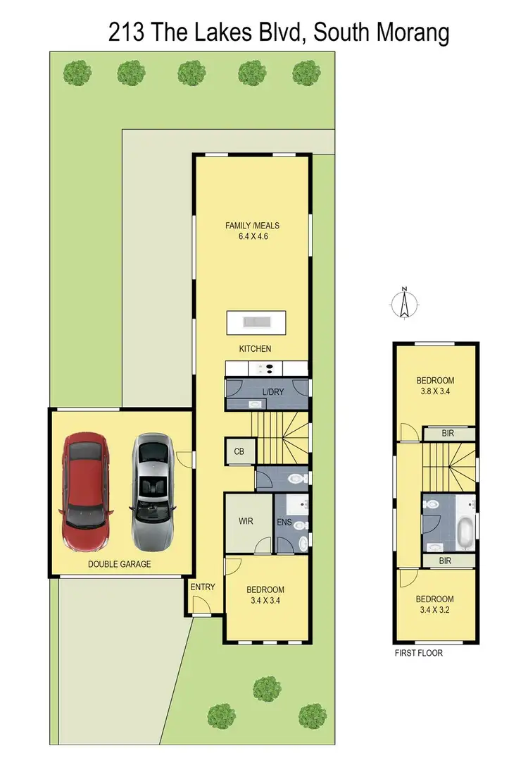 Floorplan of Homely house listing, 213 The Lakes Boulevard, South Morang VIC 3752