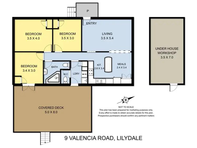Floorplan of Homely house listing, 9 Valencia Road, Lilydale VIC 3140