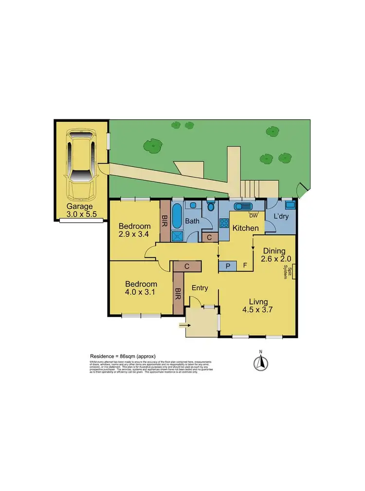 Floorplan of Homely unit listing, 5/98 Main Street, Blackburn VIC 3130