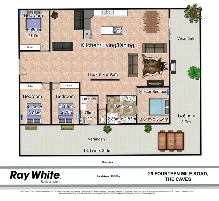 Floorplan of Homely house listing, 29 Fourteen Mile Road, The Caves QLD 4702