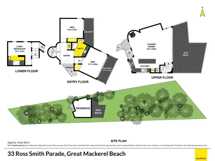 Floorplan of Homely house listing, 33 Ross Smith Parade, Great Mackerel Beach NSW 2108