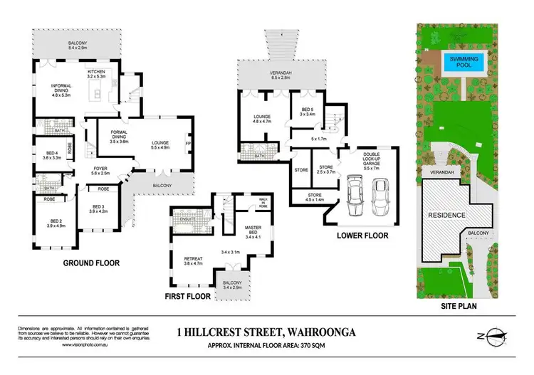 Floorplan of Homely house listing, 1 Hillcrest Street, Wahroonga NSW 2076