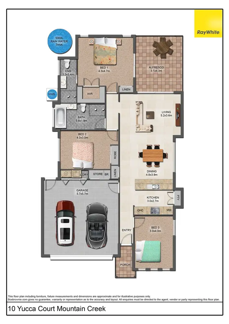 Floorplan of Homely house listing, 10 Yucca Court, Mountain Creek QLD 4557