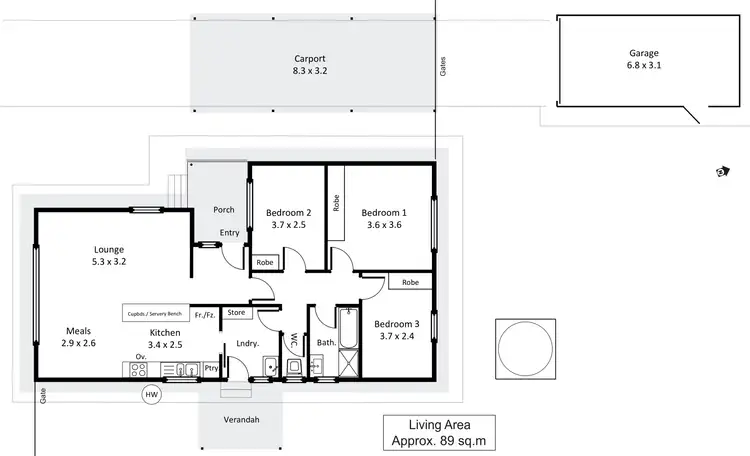 Floorplan of Homely house listing, 6 Bahnisch Avenue, Berri SA 5343