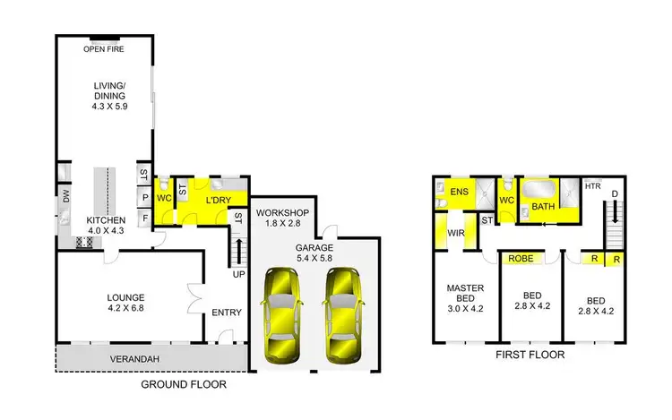 Floorplan of Homely house listing, 115 North Valley Road, Highton VIC 3216