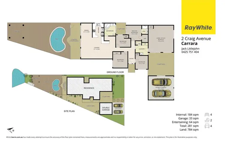 Floorplan of Homely house listing, 2 Craig Avenue, Carrara QLD 4211