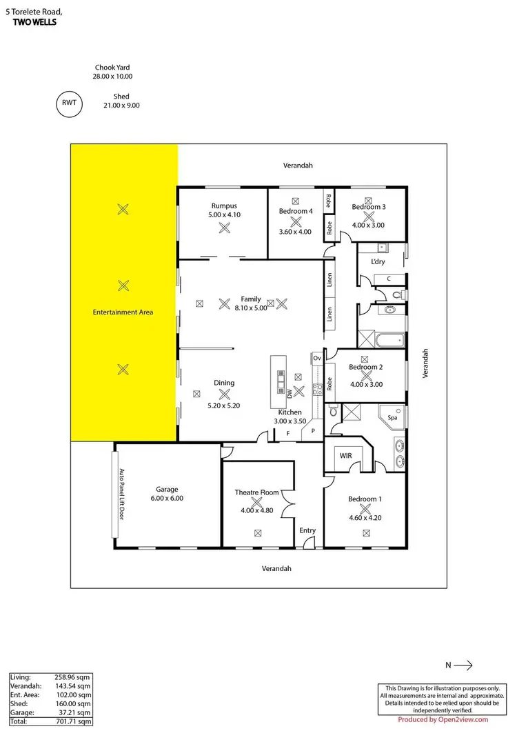 Floorplan of Homely house listing, 5 Torelete Road, Two Wells SA 5501