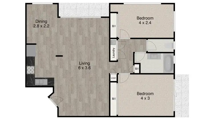Floorplan of Homely apartment listing, 20/574 Boundary Street, Spring Hill QLD 4000