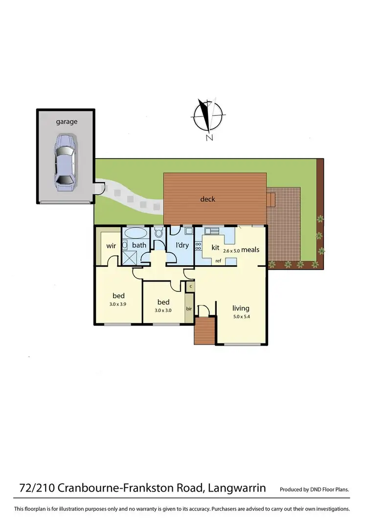Floorplan of Homely unit listing, 72/210 Cranbourne Frankston Road, Langwarrin VIC 3910