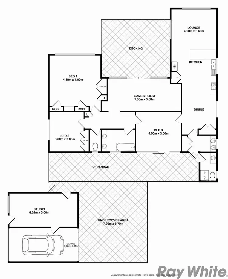Floorplan of Homely house listing, 2 Neil Avenue, Benalla VIC 3672
