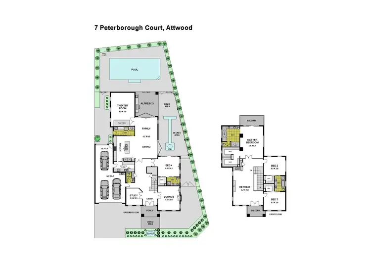Floorplan of Homely house listing, 7 Peterborough Court (Cambridge Gardens), Attwood VIC 3049