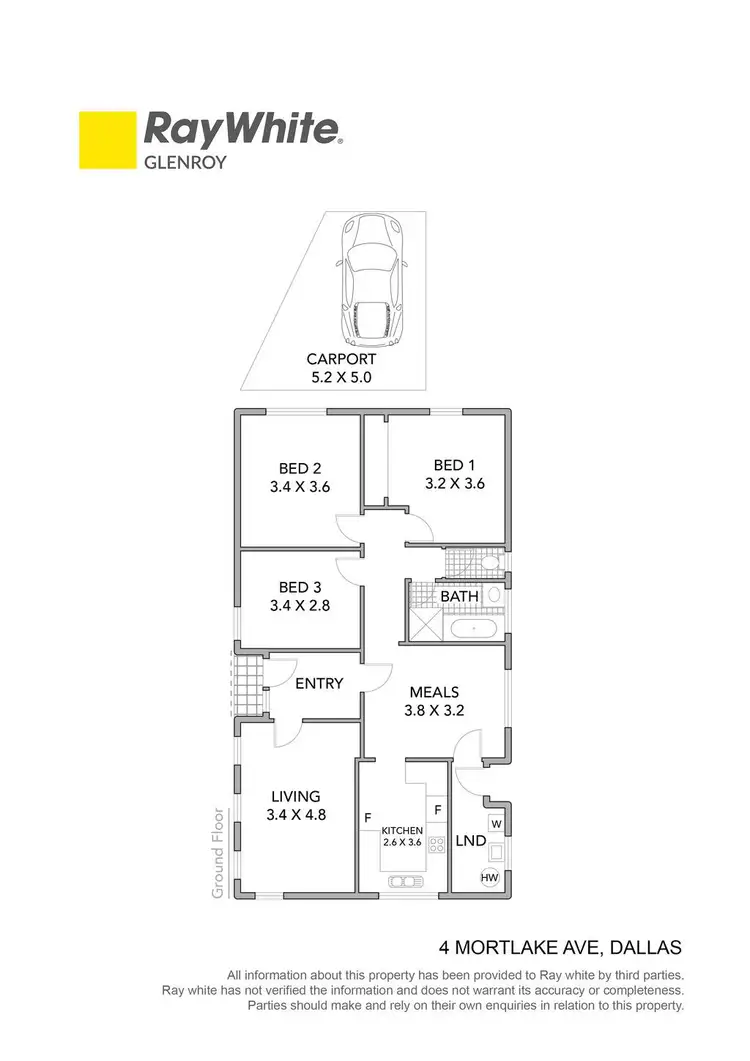 Floorplan of Homely house listing, 4 Mortlake Avenue, Dallas VIC 3047