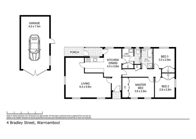 Floorplan of Homely house listing, 4 Bradley Street, Warrnambool VIC 3280
