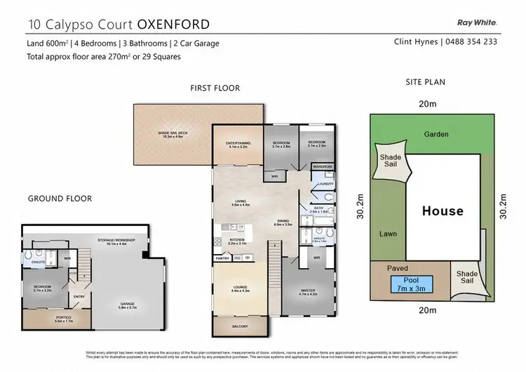 Floorplan of Homely house listing, 10 Calypso Court, Oxenford QLD 4210