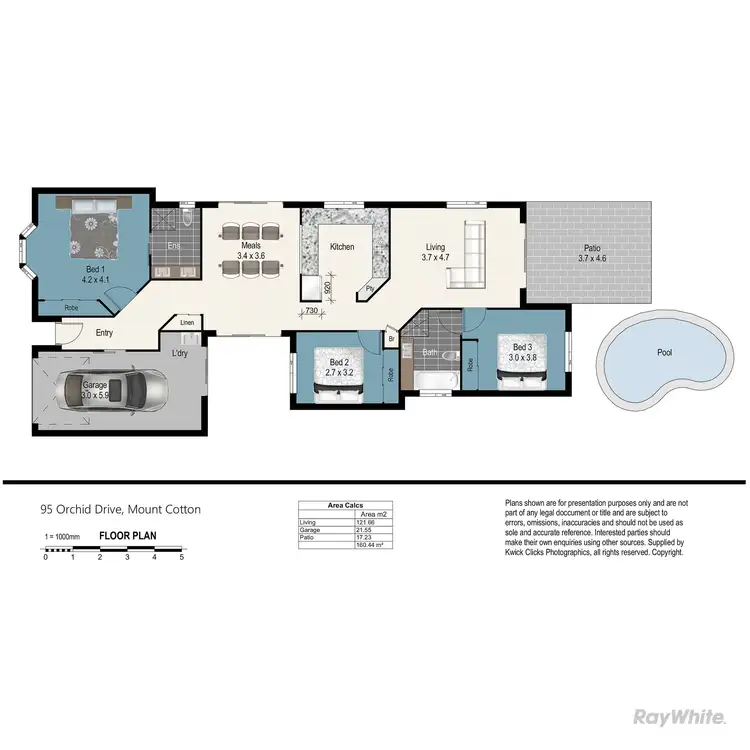 Floorplan of Homely house listing, 95 Orchid Drive, Mount Cotton QLD 4165