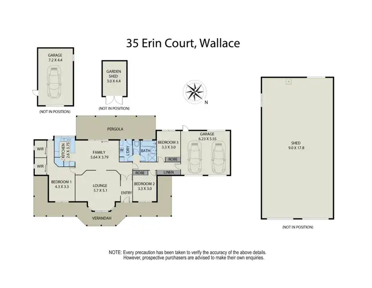 Floorplan of Homely house listing, 35 Erin Court, Wallace VIC 3352