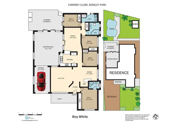Floorplan of Homely house listing, 8 Mersey Close, Bossley Park NSW 2176