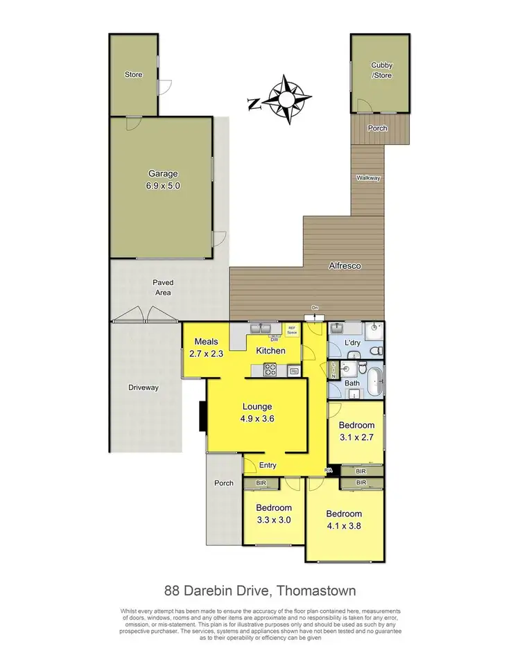 Floorplan of Homely house listing, 88 Darebin Drive, Thomastown VIC 3074