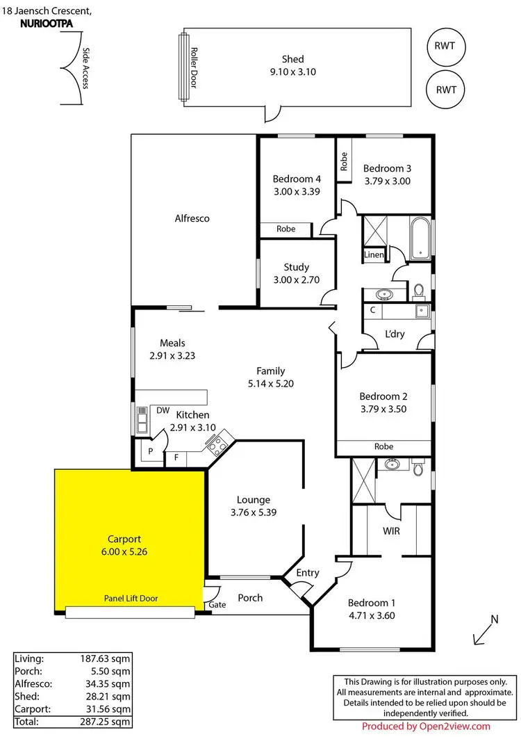 Floorplan of Homely house listing, 18 Jaensch Crescent, Nuriootpa SA 5355