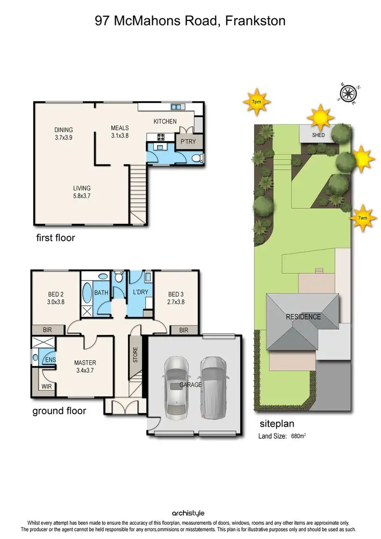 Floorplan of Homely house listing, 97 McMahons Road, Frankston VIC 3199