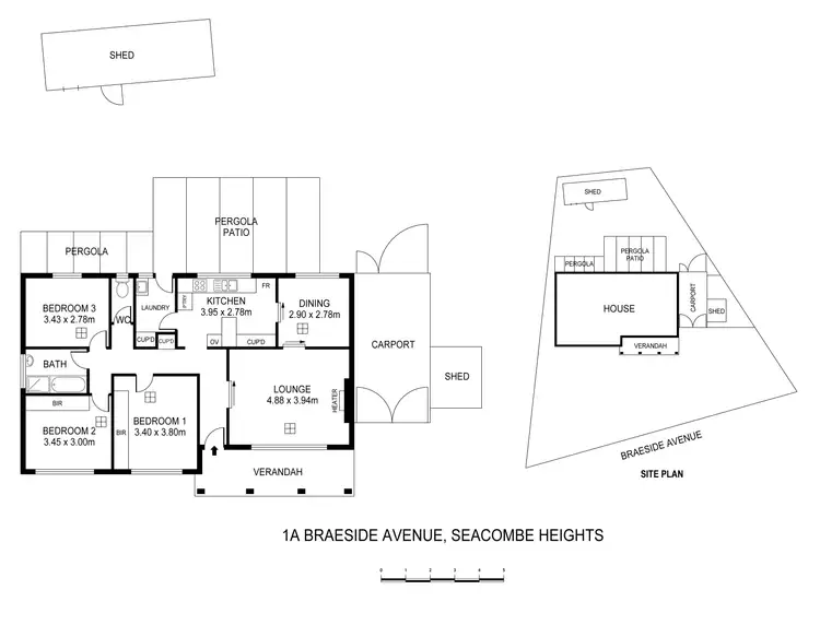 Floorplan of Homely house listing, 1A Braeside Avenue, Seacombe Heights SA 5047