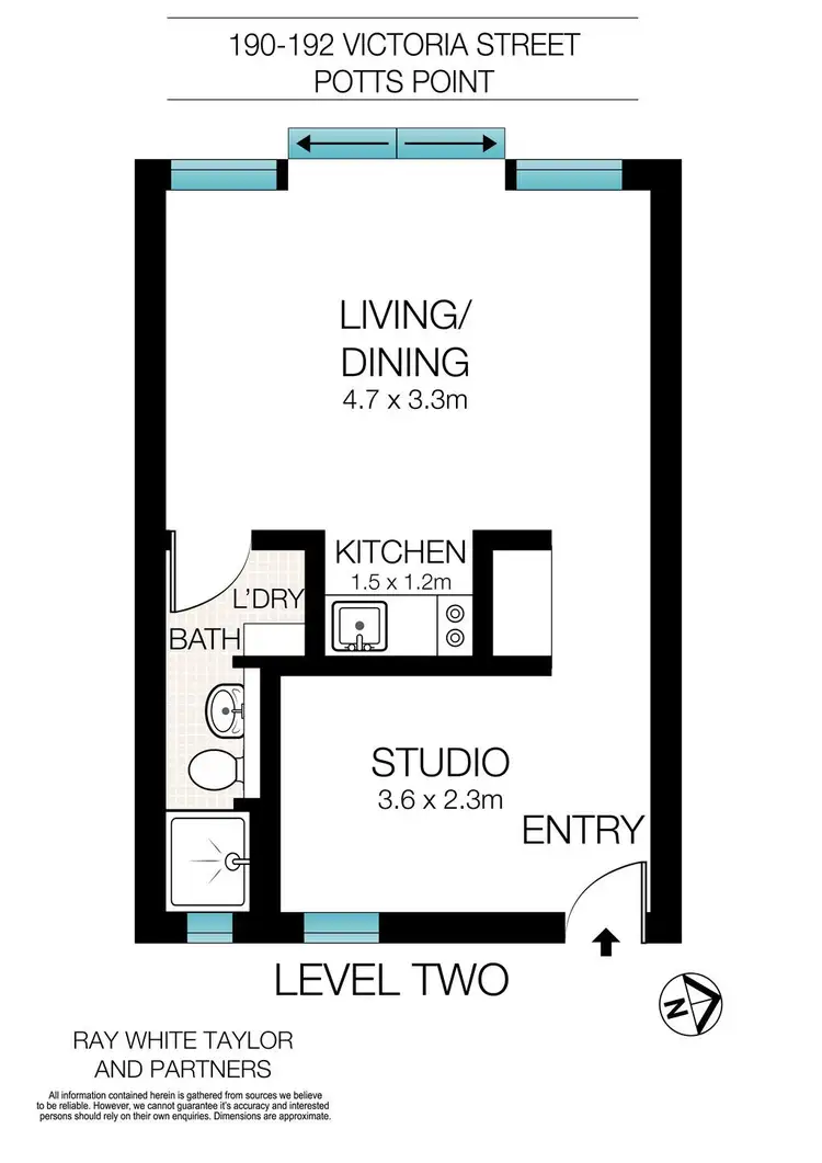 Floorplan of Homely apartment listing, 3/190-192 Victoria Street, Potts Point NSW 2011