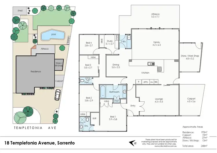 Floorplan of Homely house listing, 18 Templetonia Avenue, Sorrento WA 6020