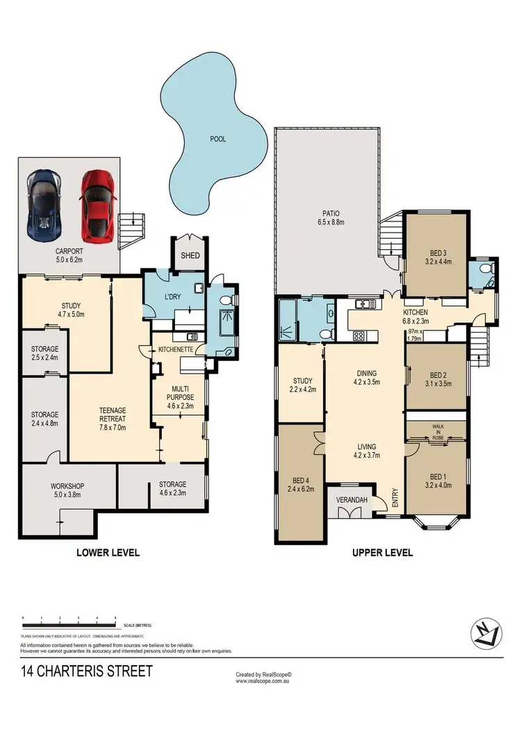 Floorplan of Homely house listing, 14 Charteris Street, Paddington QLD 4064