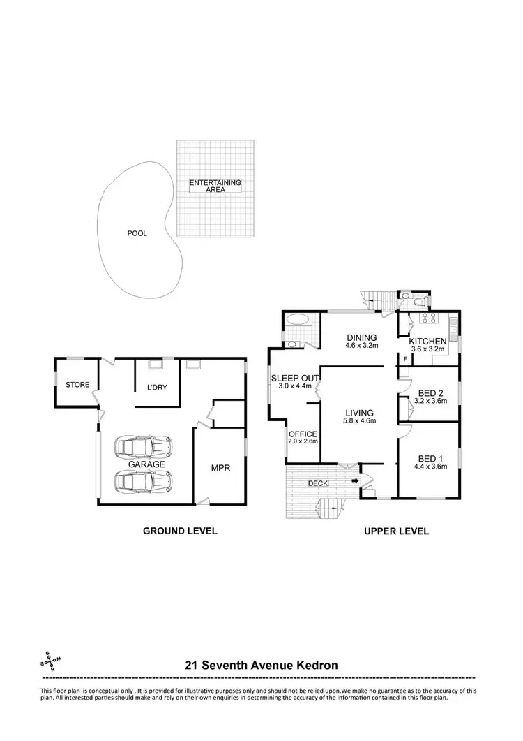 Floorplan of Homely house listing, 21 Seventh Avenue, Kedron QLD 4031
