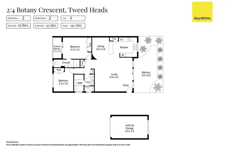 Floorplan of Homely unit listing, 2/4 Botany Crescent, Tweed Heads NSW 2485
