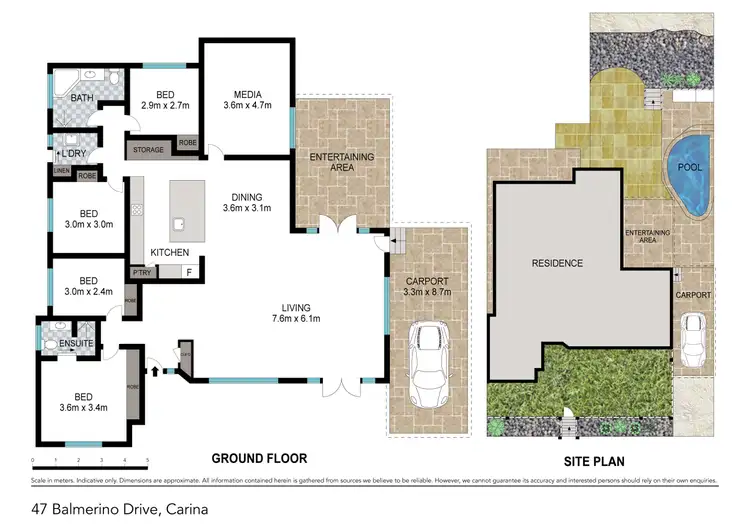 Floorplan of Homely house listing, 47 Balmerino Drive, Carina QLD 4152