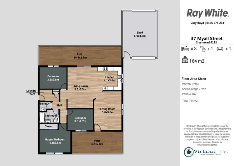 Floorplan of Homely house listing, 37 Myall Street, Crestmead QLD 4132