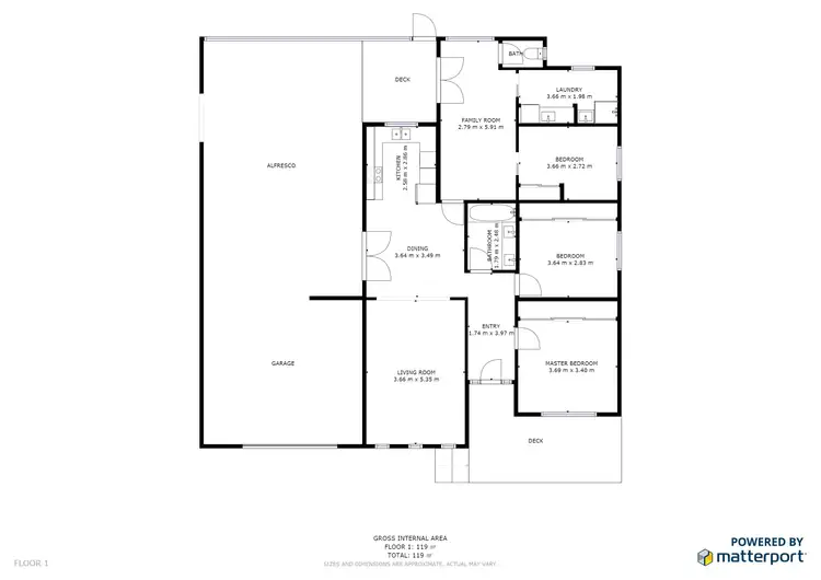 Floorplan of Homely house listing, 6 Donnington Street, Swan Hill VIC 3585