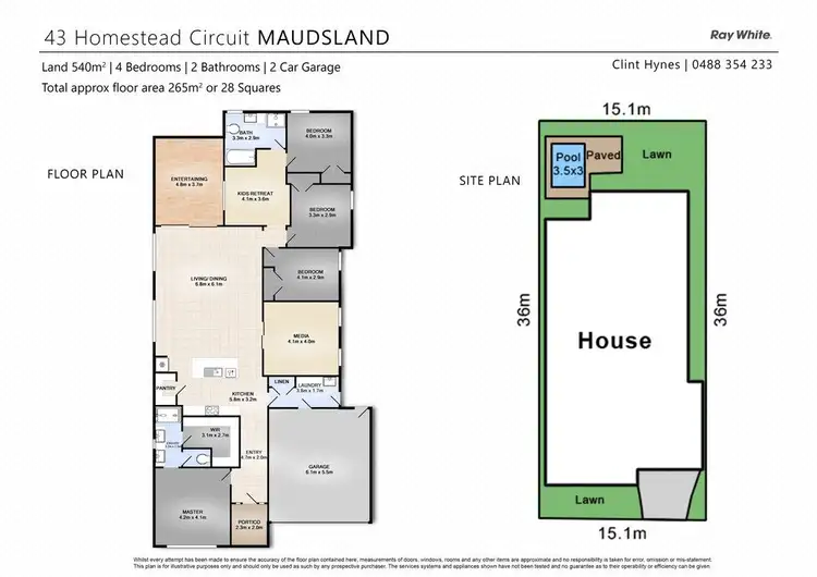 Floorplan of Homely house listing, 43 Homestead Circuit, Maudsland QLD 4210